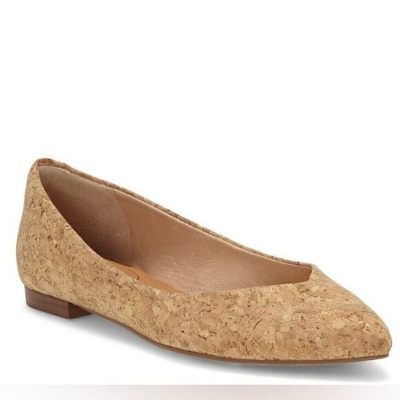 New Corso Como Jullia Natural Tan Cork Ballet Flat Balletcore Sz 11 - Picture 1 of 13